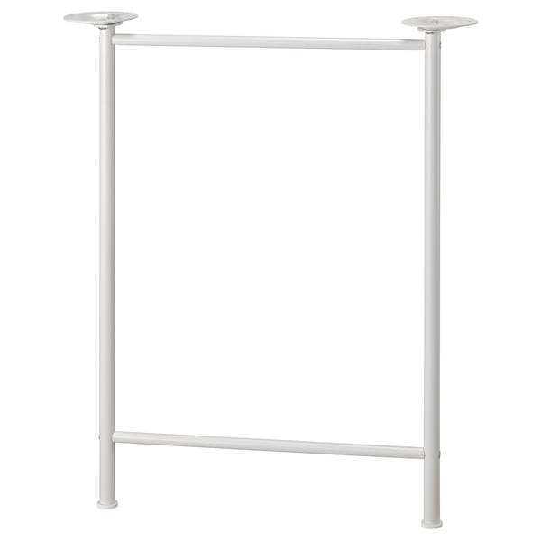 LAGKAPTEN / SPÄND שולחן כתיבה, גוון אלון מולבן/לבן, 140x60 ס"מ