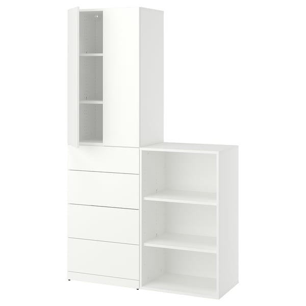 LASTARE מערכת אחסון, לבן, 120x42x200 ס"מ