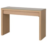 MALM שולחן איפור, פורניר אלון מולבן, ‎120x41 ס"מ‏