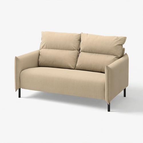 MANNARP ריפוד ספה דו-מושבית, Saxemara אפור-בז'