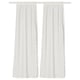 MATILDA וילון שקוף/2 כנפיים, לבן/עם כיס למוט, ‎60x120 ס"מ‏