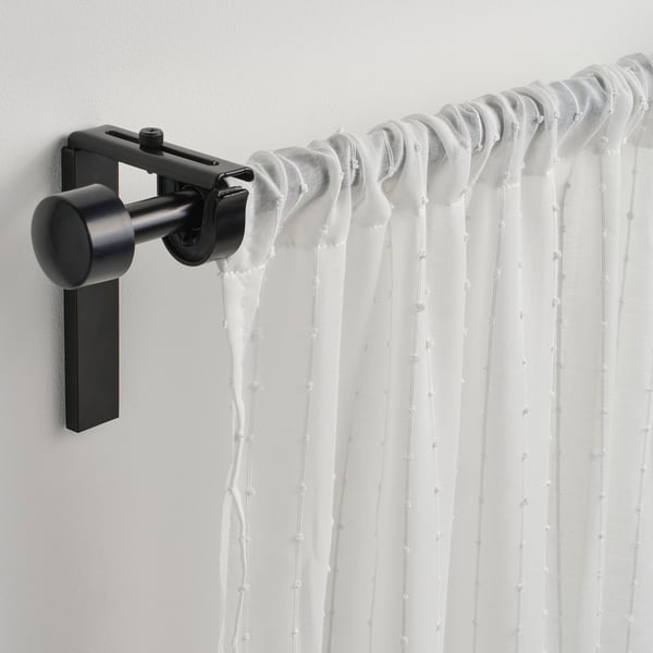 MATILDA וילון שקוף/2 כנפיים, לבן/עם כיס למוט, 60x120 ס"מ