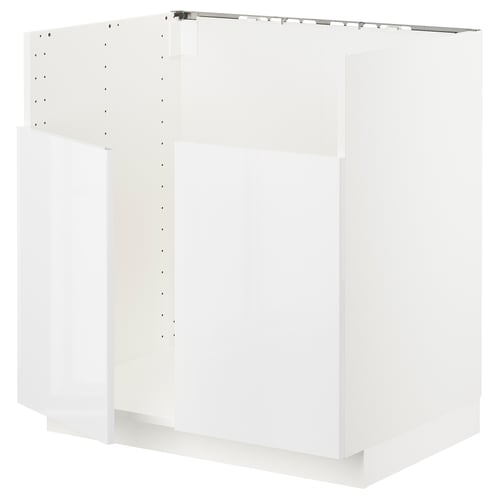 METOD ארון תחתון לכיור TALLSJÖN, לבן/Ringhult לבן, 80x60 ס"מ