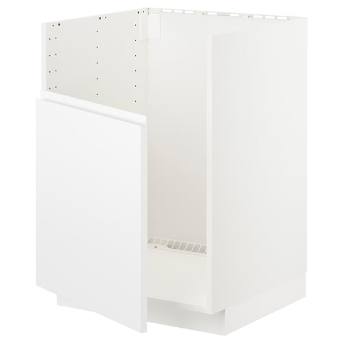 METOD ארון תחתון לכיור TALLSJÖN, לבן/Voxtorp לבן מט, 60x60 ס"מ