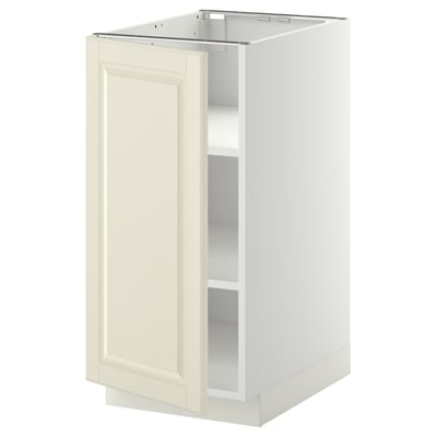 METOD ארון תחתון עם מדפים, לבן/Bodbyn אוף-ווייט, 40x60 ס"מ