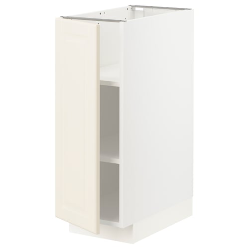 METOD ארון תחתון עם מדפים, לבן/Bodbyn אוף-ווייט, 30x60 ס"מ