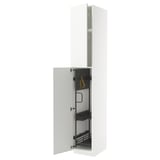 METOD ארון גבוה+יחידת מדפים פנימית, לבן/Stensund לבן, ‎40x60x240 ס"מ‏