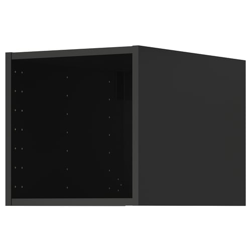 METOD ארון עליון, שחור-אפור, 40x60x40 ס"מ