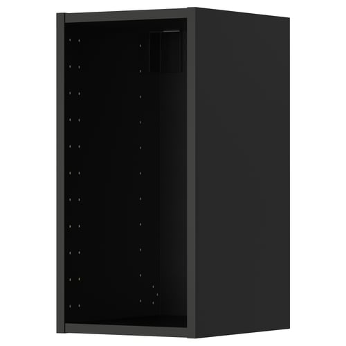 METOD ארון עליון, שחור-אפור, 30x37x60 ס"מ
