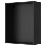 METOD ארון עליון, שחור-אפור, 80x37x100 ס"מ