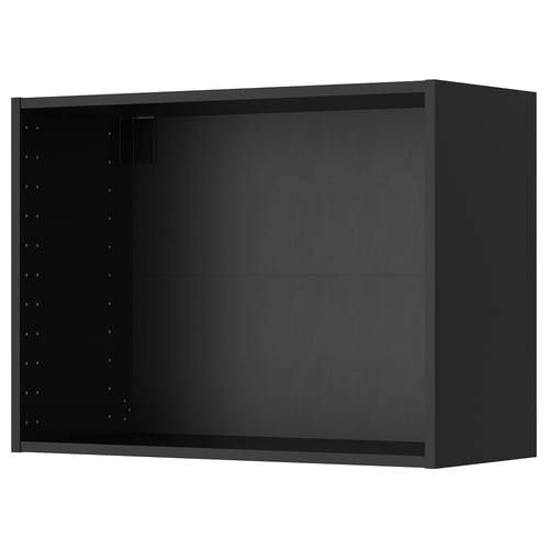 METOD ארון עליון, שחור-אפור, 80x37x60 ס"מ