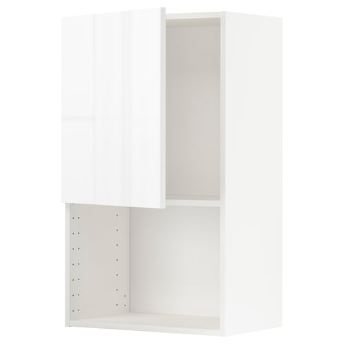 METOD ארון עליון למיקרוגל, לבן/Ringhult לבן, 60x100 ס"מ