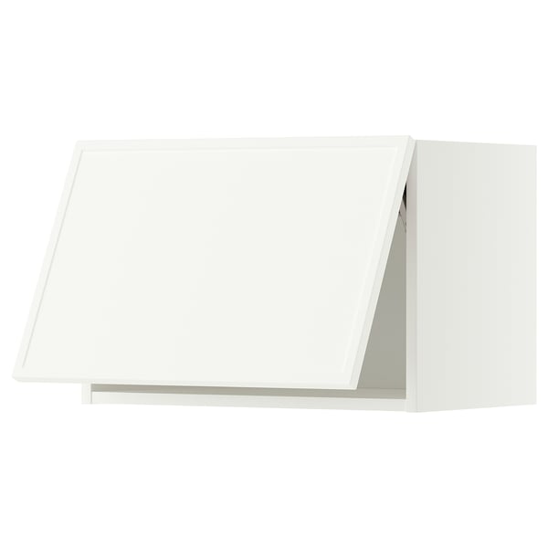 METOD ארון עליון אופקי, לבן/Aspudden לבן מט, 60x40 ס"מ