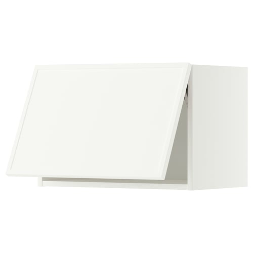 METOD ארון עליון אופקי, לבן/Aspudden לבן מט, 60x40 ס"מ