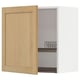 METOD ארון עליון עם מייבש כלים, לבן/Forsbacka אלון, ‎60x60 ס"מ‏