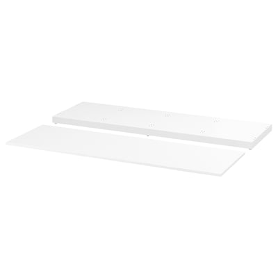 NORDLI משטח ומסד, לבן, ‎160x47 ס"מ‏