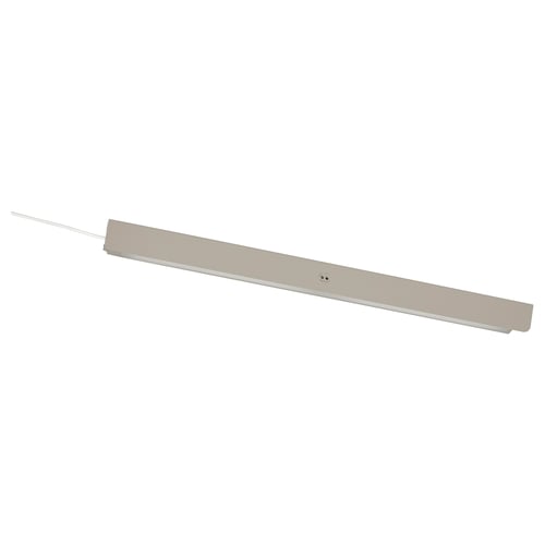 ÖVERSIDAN פס תאורת LED לארון עם חיישן, ניתן לעמעם אפור-בז', 46 ס"מ