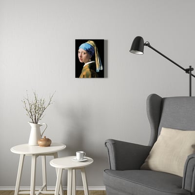 PJÄTTERYD תמונה, girl with a pearl earring , 2, ‎30x40 ס"מ‏