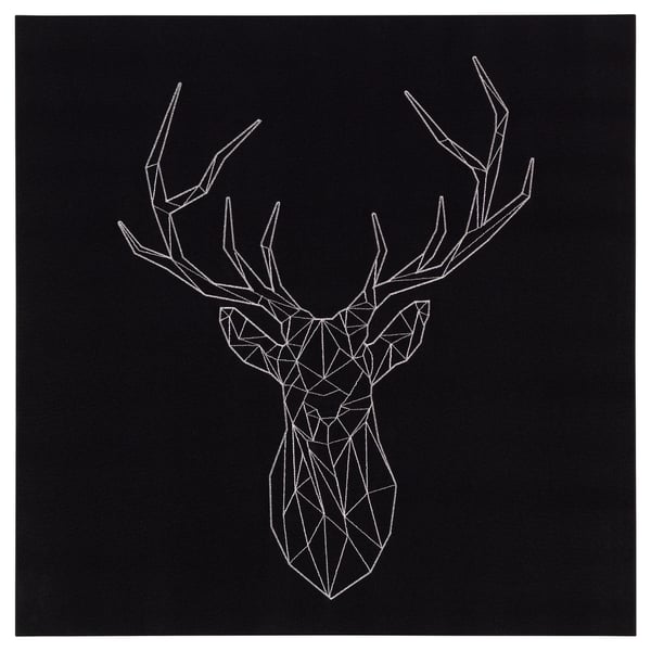 PJÄTTERYD תמונה ממוסגרת, silver deer, ‎56x56 ס"מ‏