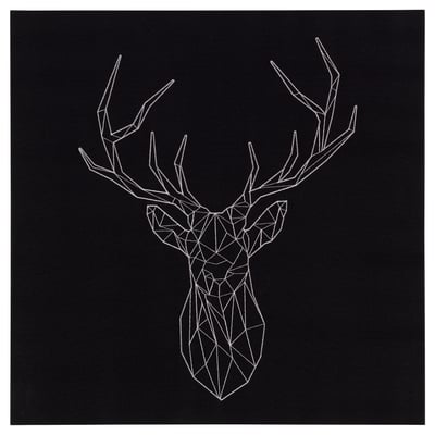 PJÄTTERYD תמונה ממוסגרת, silver deer, ‎56x56 ס"מ‏