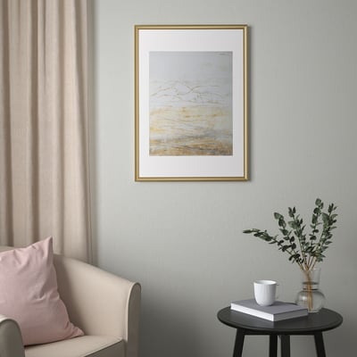 SILVERHÖJDEN מסגרת, צבע זהב, ‎50x70 ס"מ‏
