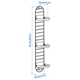 SKUGGRÖNA מעמד עציצים לקיר, שחור, 78 ס"מ