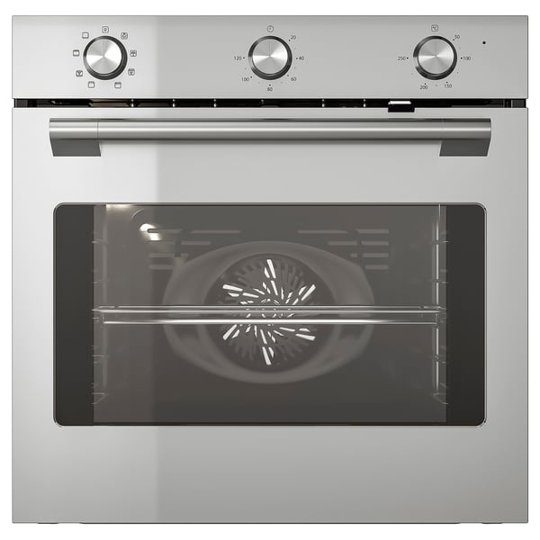 STENABY תנור, פונקציית גריל צבע פלדת אל-חלד/IKEA 300