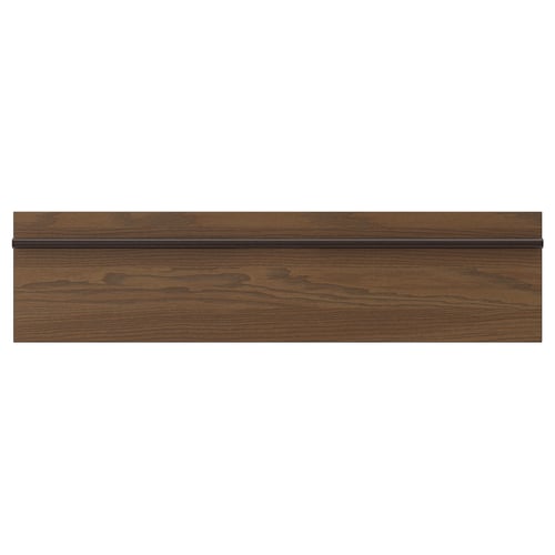 STENSTA חזית מגירה, חום כהה פורניר עץ מילה, 80x20 ס"מ