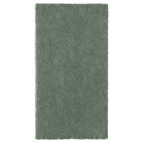 STOENSE שטיח, סיבים קצרים, ירוק בהיר, 80x150 ס"מ