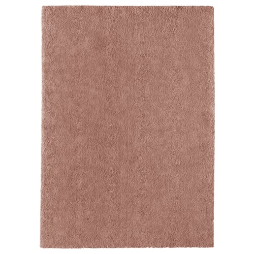 STOENSE שטיח, סיבים קצרים, ורוד בהיר, 170x240 ס"מ