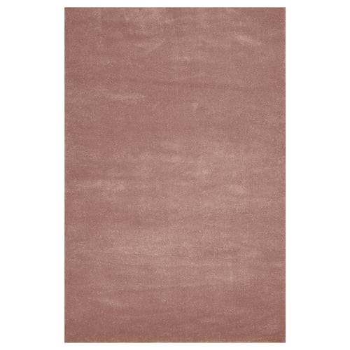 STOENSE שטיח, סיבים קצרים, ורוד בהיר, 133x195 ס"מ