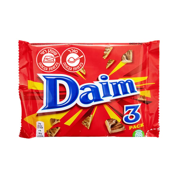 חטיף שוקולד ממולא שקדים וקרמל