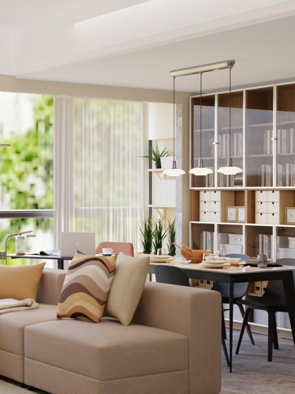 아파트: 따뜻함과 세련됨의 조화