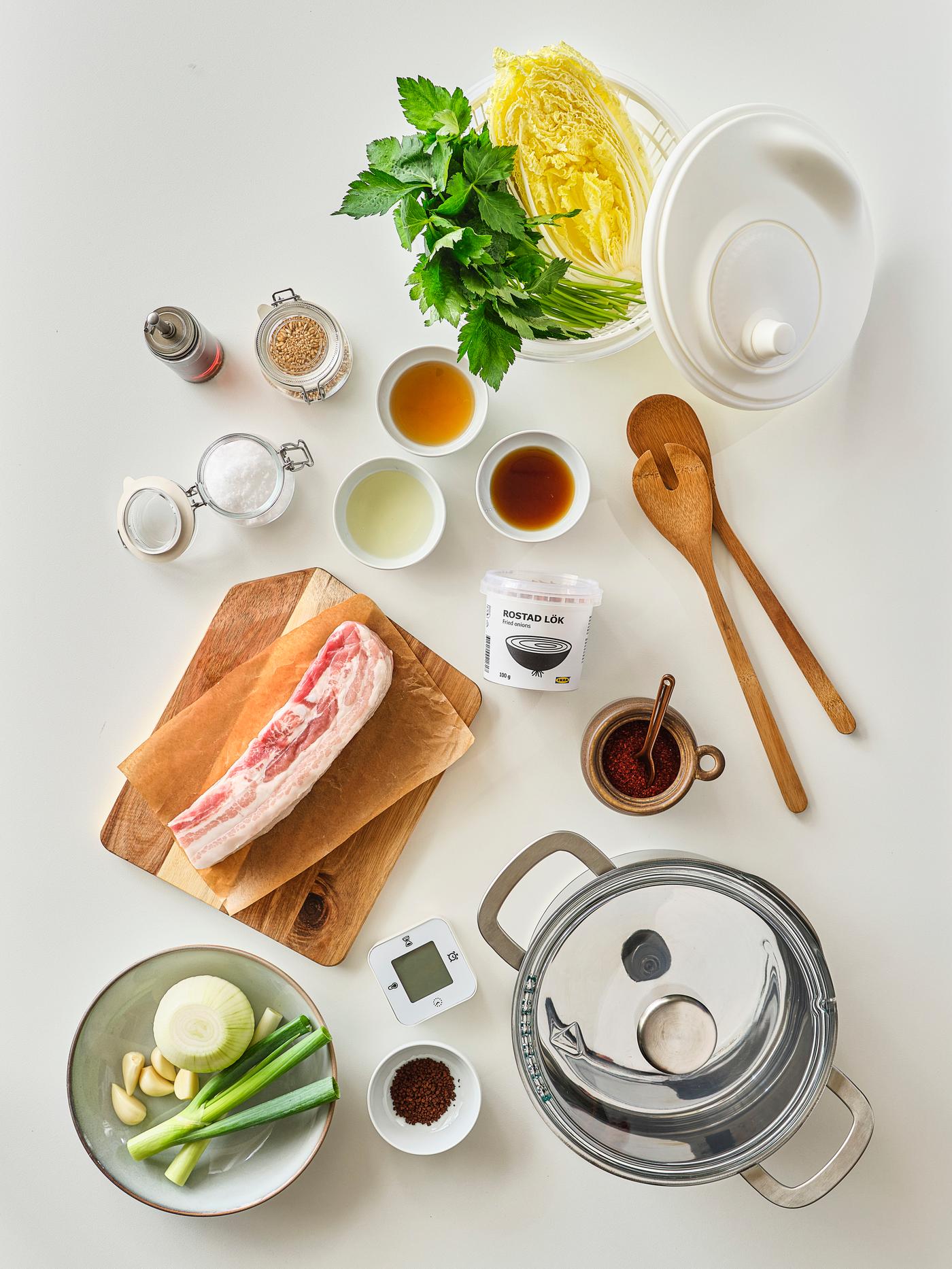 삼겹살 수육 레시피를 위한 재료