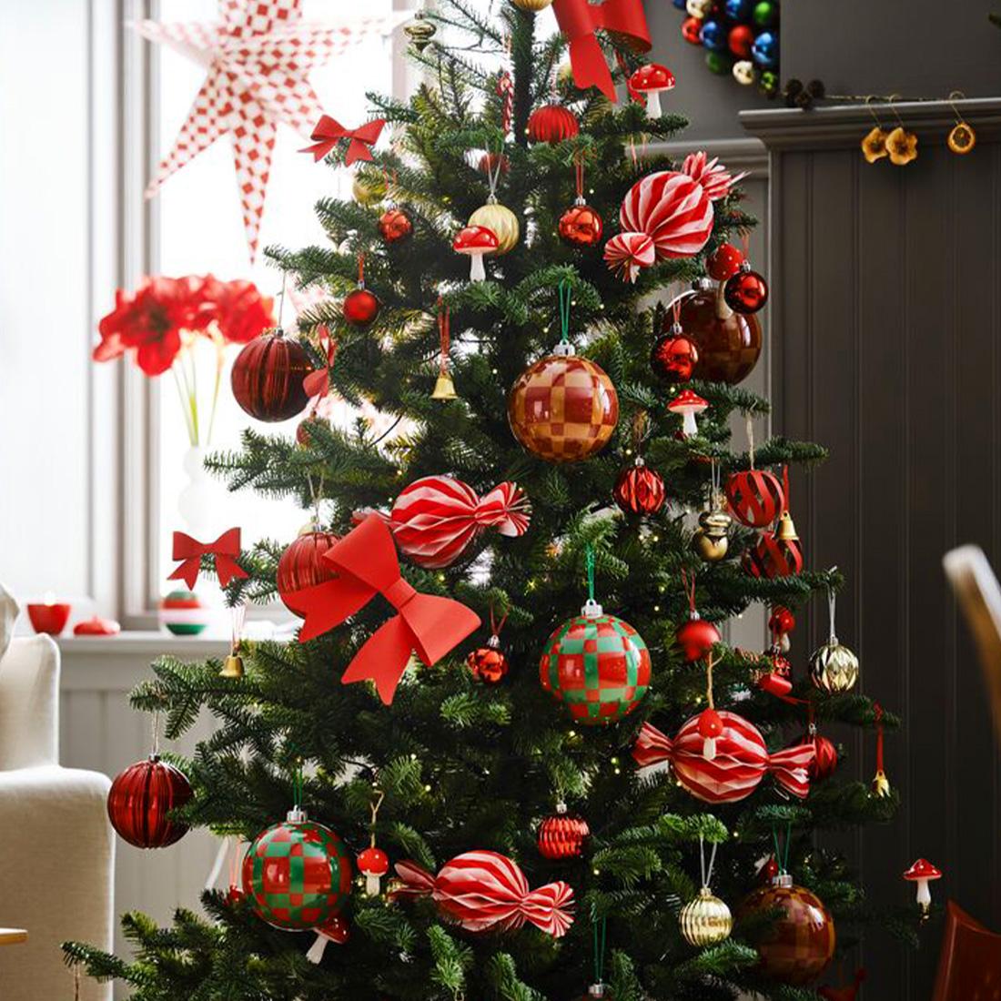 레드 골드 트리 오너먼트