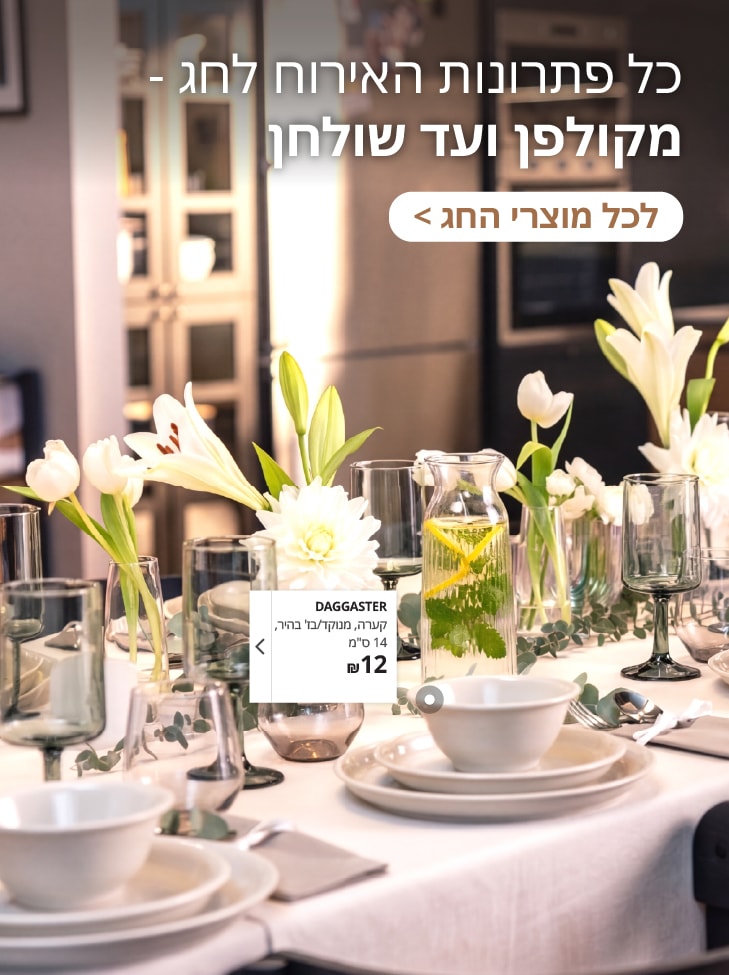 כל פתרונות האירוח לחג - מקולפן ועד שולחן