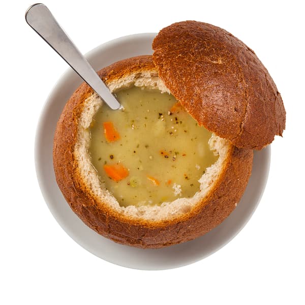 מרק ירקות בלחם 