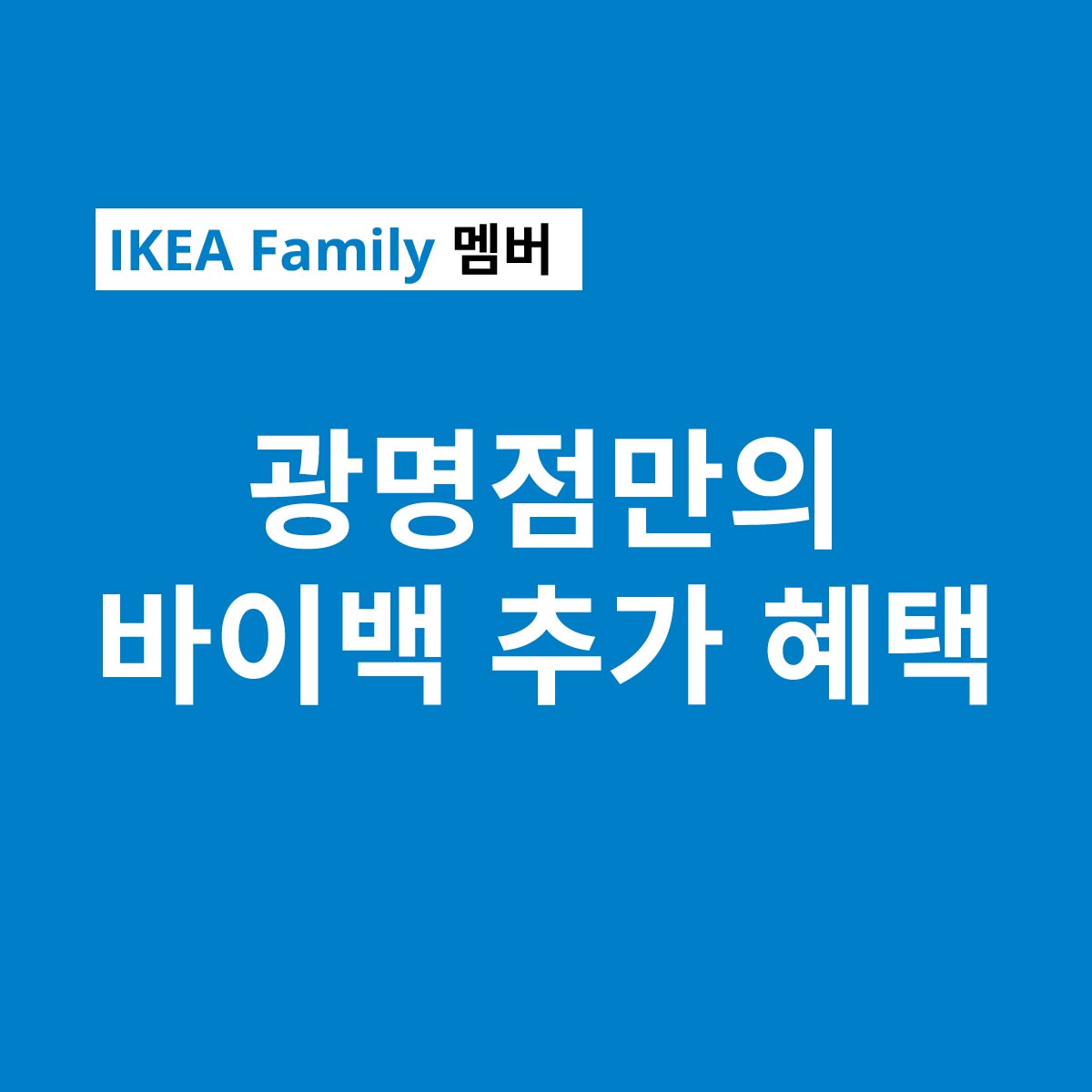 [광명점] 바이백 추가 혜택