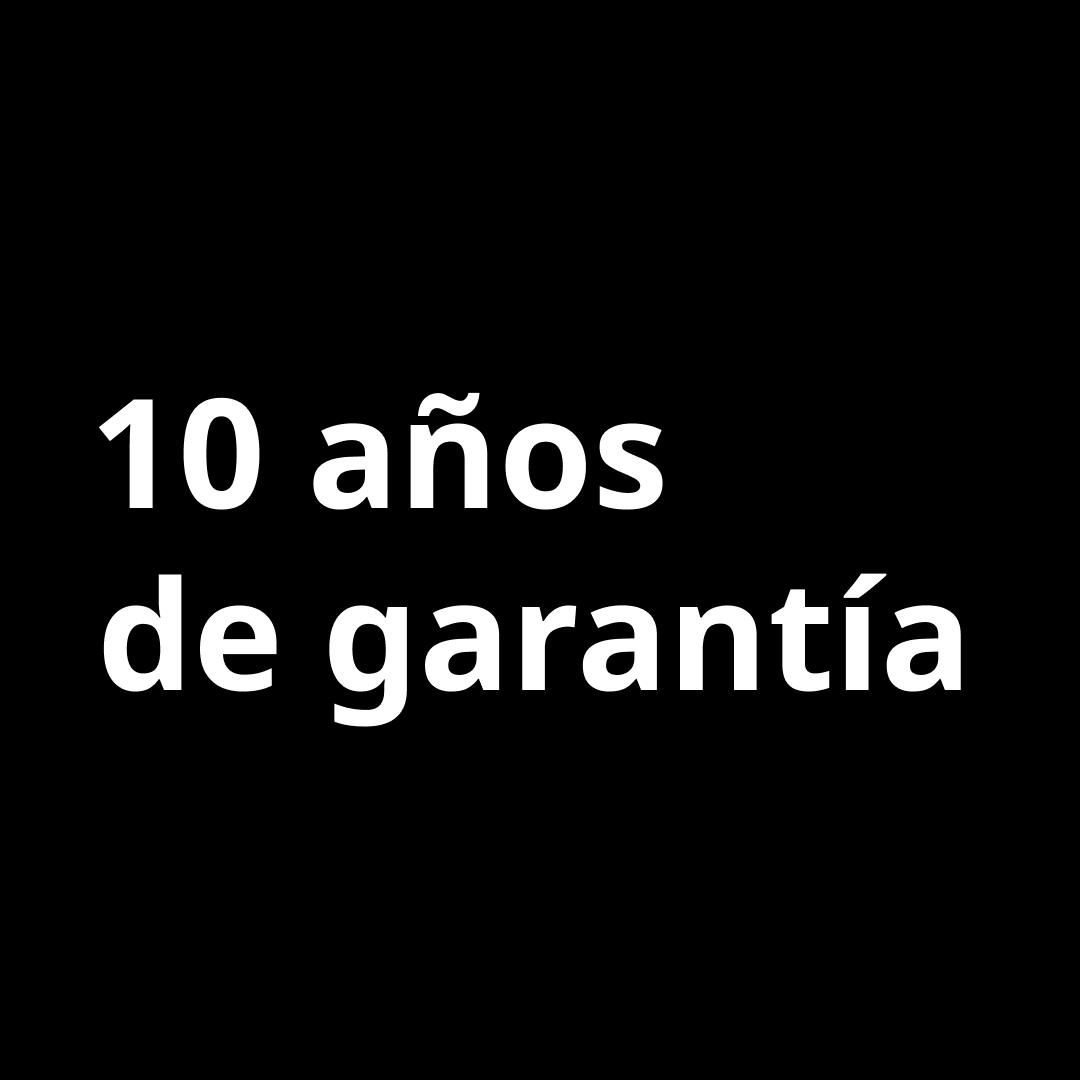 10 años de garantía.
