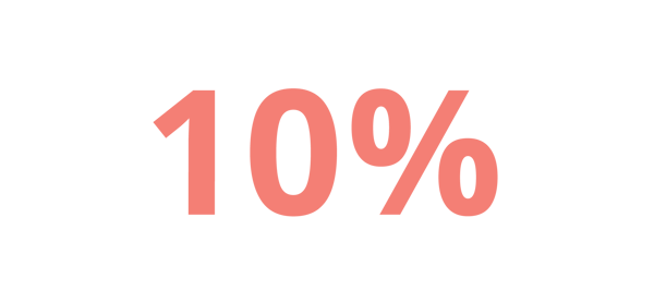 10％