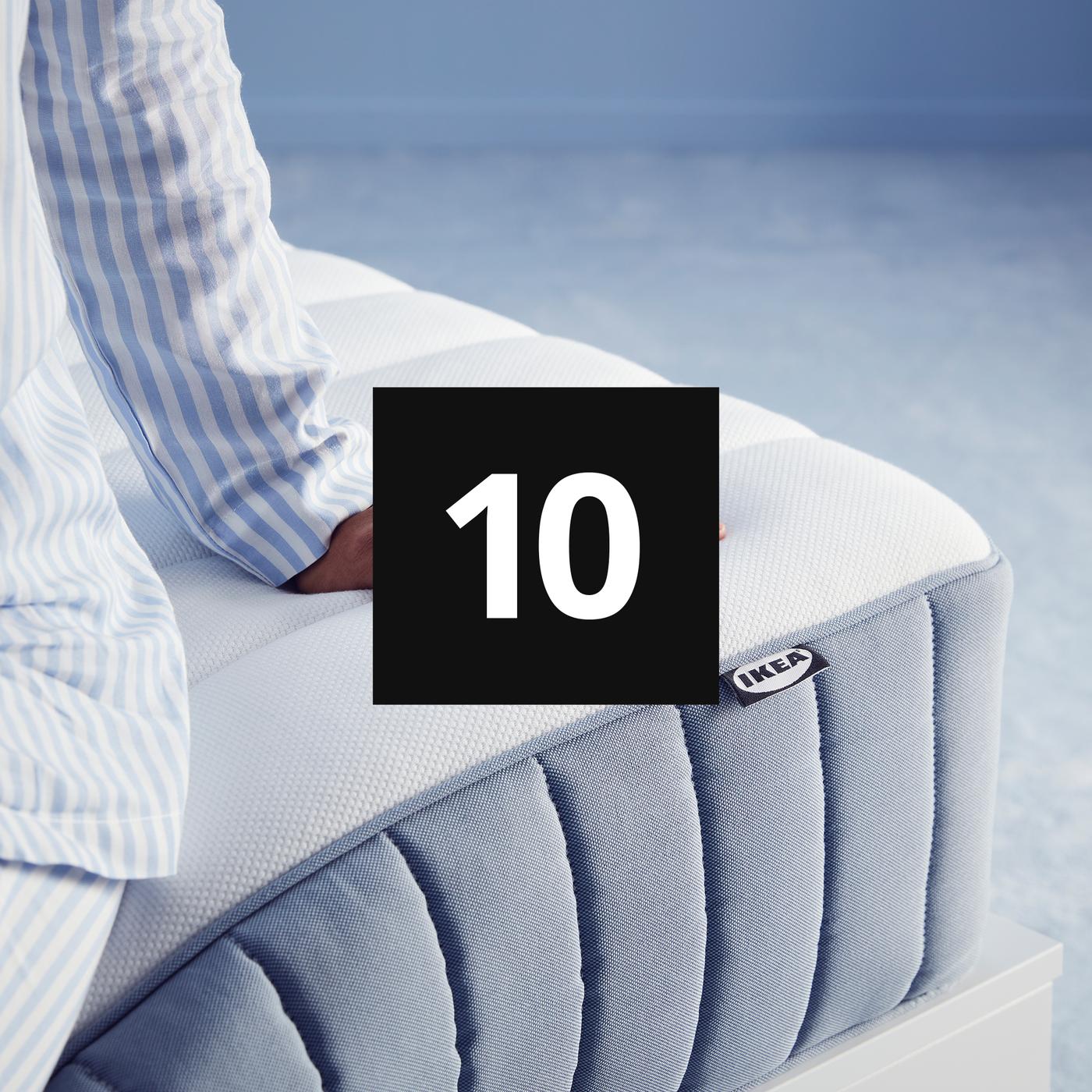 10-year guarantee on mattresses