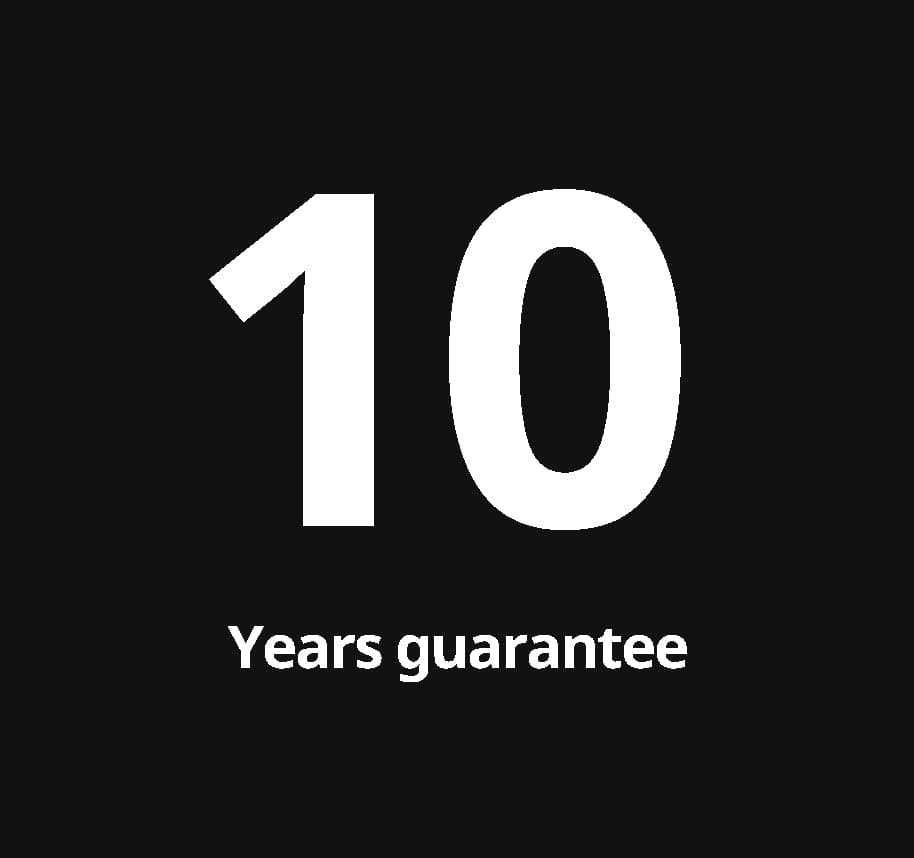 10-years guarantee banner
