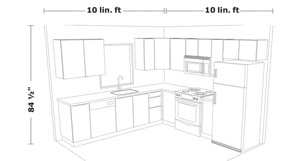 10'x10' kitchen layout