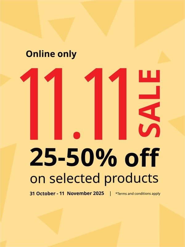 11.11 Singles Day Sale at IKEA UAE featuring 25–50% off on selected products online till 11 Nov 2025