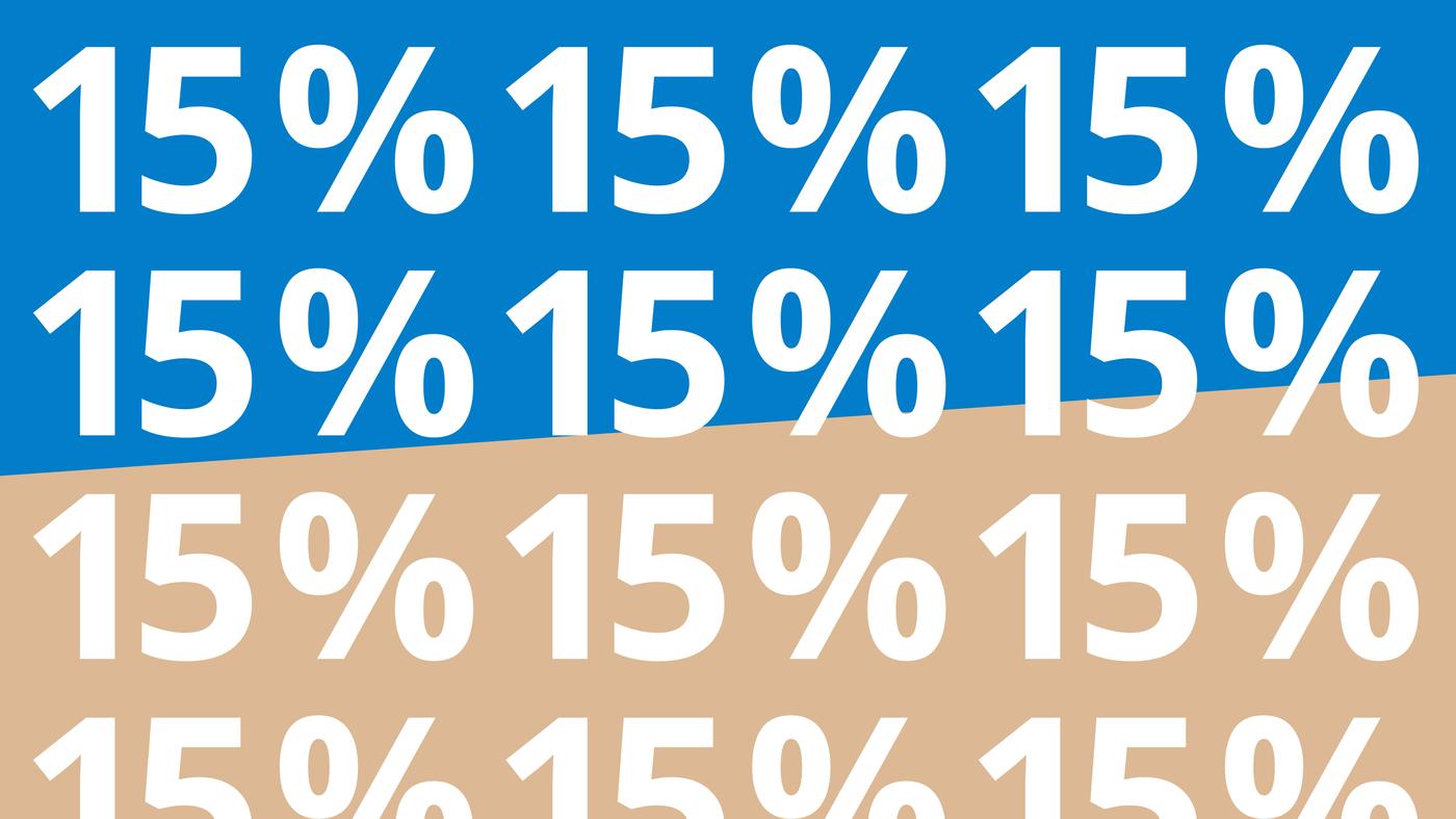 15% auf Betten und Matratzen