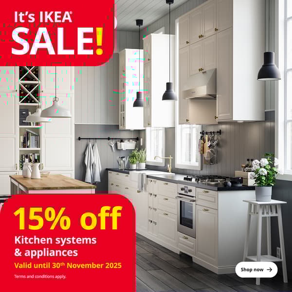 15% Off kitchens