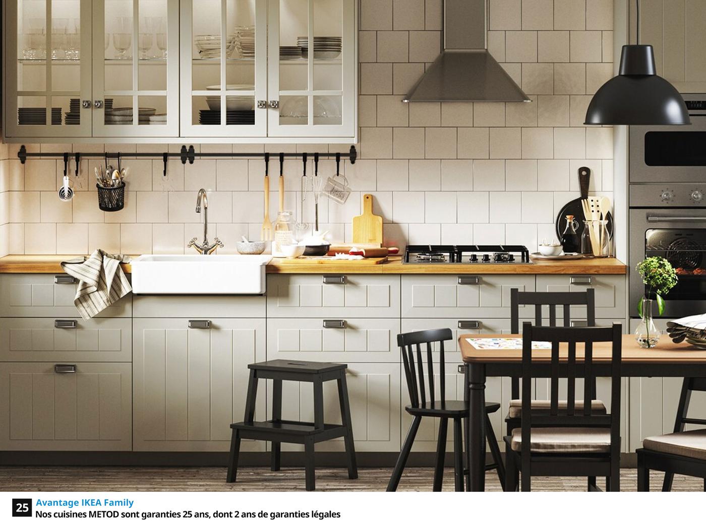 Une cuisine traditionnelle et fonctionnelle IKEA