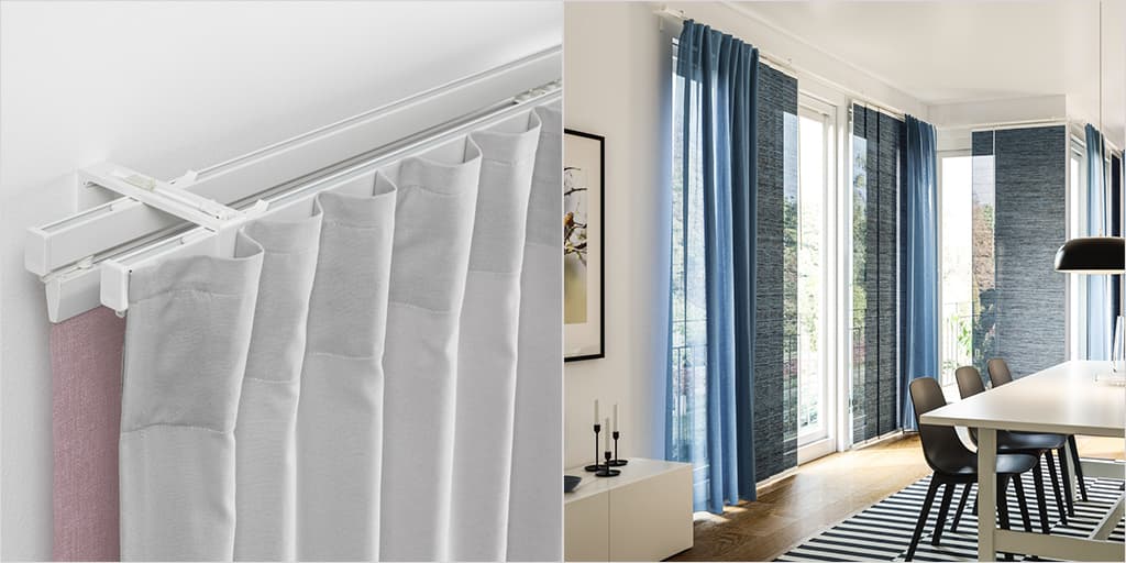 VIDGA Gardinenschienen- und Vorhangsystem - IKEA