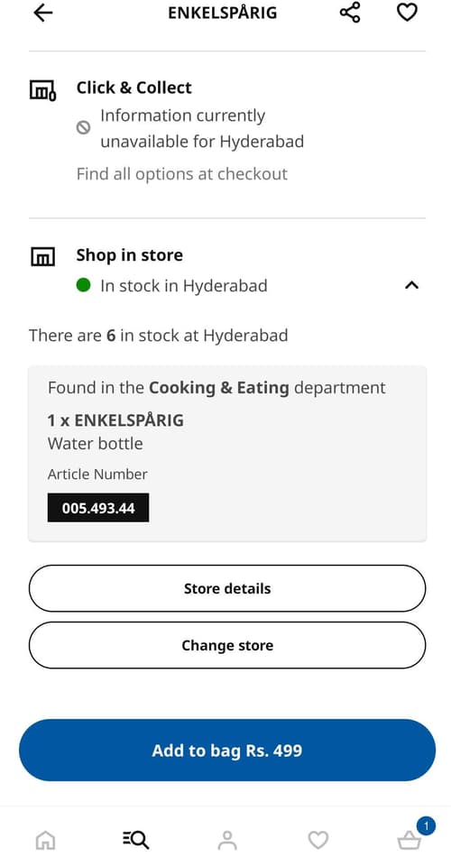 Stock availability IKEA