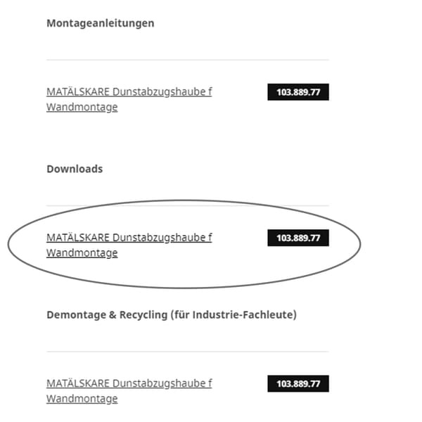 2. Navigation zur Gebrauchsanleitung


Auf der Produktdetailseite findest du unterhalb der Produktbilder den Bereich 